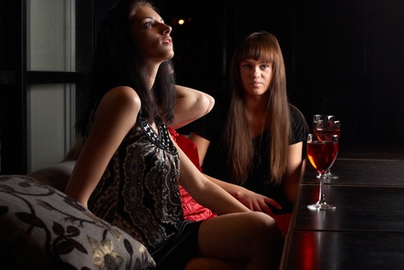 Women in cafeの写真素材