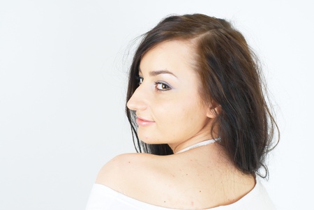 Portrait of beautiful girlの写真素材