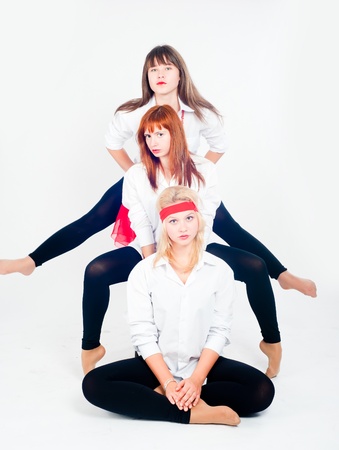 Three beautiful girlsの写真素材