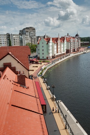 Kaliningrad, Russia - June 21, 2010: Buildings in the old style, Koenigsbergのeditorial素材