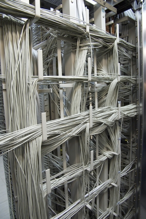 Distribution frame on mobile switching center site