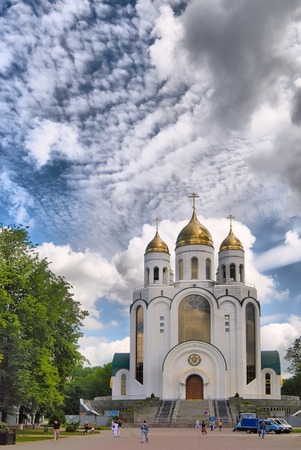 Kaliningrad, Russia - July 1, 2010: Cathedral of Christ the Savior. Cathedral is largest church of Kaliningrad Regionの写真素材