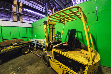 Recharging Station for electric forklift loader on factory