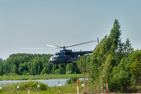 Tyumen, Russia - June 23, 2017: Army Games. Engineering Formula contest. Highest military and...