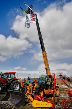 Tyumen, Russia - April 04. 2014: IV Tyumen specialized exhibition Agricultural Machinery and...