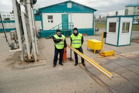 Tobolsk, Russia - May 29. 2018: Sibur company. Tobolsk Petrochemical Industrial Complex. The...