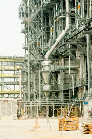 Tobolsk, Russia - July 23. 2019: Sibur company. Plant on processing of hydrocarbonic raw materials