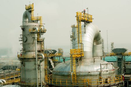 Tobolsk, Russia - July 23. 2019: Sibur company. Plant on processing of hydrocarbonic raw materialsのeditorial素材