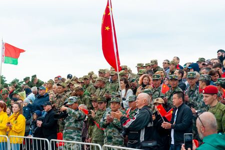 Tyumen, Russia - August 4, 2017: Stage of ARMY-2017 the international army games in Engineering...