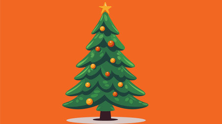 Christmas festival and decoration illustration backgroundのイラスト素材