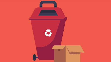 Waste management and recycling process pins illustrationのイラスト素材