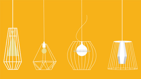 Abstract interior room furniture illustrative backgroundのイラスト素材