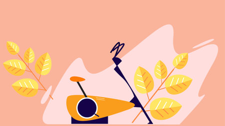 Gym and sports equipment isolated elements illustrationのイラスト素材