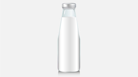 Milk and meat Production and manufacturing process illustrationのイラスト素材