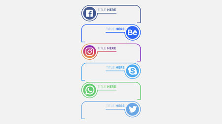 Abstract Infographics template with tabs illustrationのイラスト素材