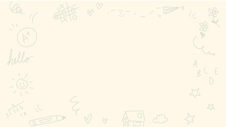 Children coloring book background design illustrationのイラスト素材