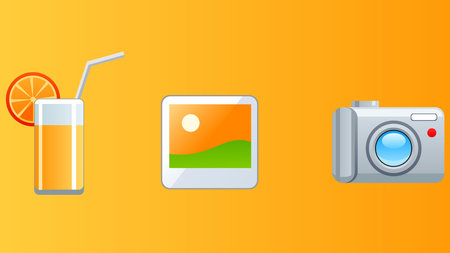 Summer sea vacation on beach elements illustrationのイラスト素材