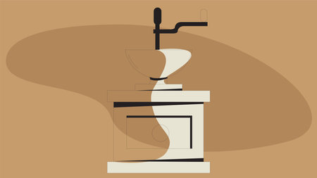 Coffee machines types and drinks illustration elementsのイラスト素材