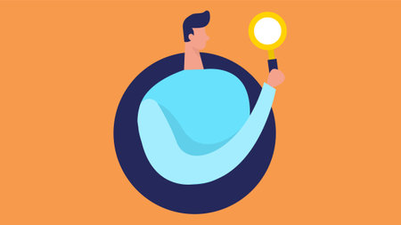 Idea generation and innovation flat illustrationのイラスト素材