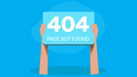 404 Error page website design icon illustration