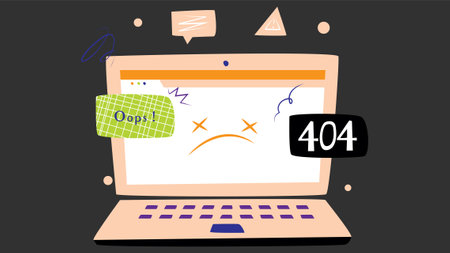 404 error webpage concept illustration