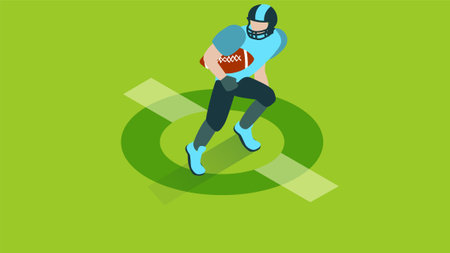 Baseball player professional isometric style illustrationのイラスト素材