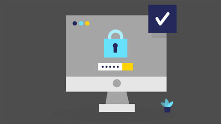 Password user authentication designのイラスト素材