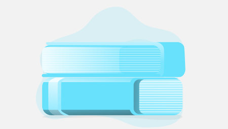 Books stacked together isolated flat designのイラスト素材