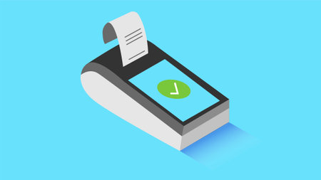 Credit card cashless payments for point of sale optionsのイラスト素材