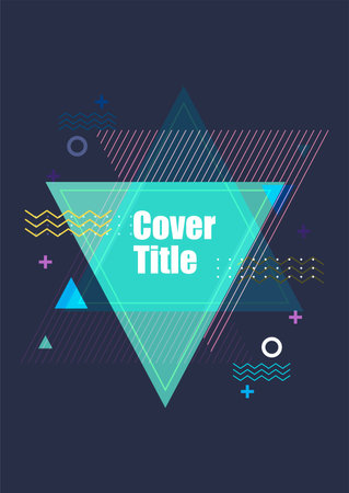Abstract digital design with geometric patterns and color gradients. Features modern visual elements suitable for backgrounds, presentations, or creative projects 50のイラスト素材