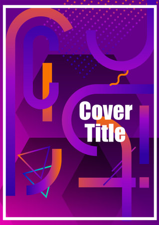 Abstract digital design with geometric patterns and color gradients. Features modern visual elements suitable for backgrounds, presentations, or creative projects 63のイラスト素材