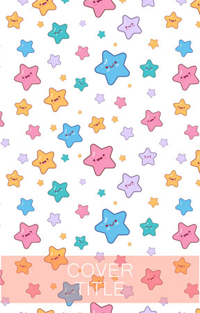 Modern flat illustration of an abstract cover letter layout with a bold title, combining creative shapes, vibrant colors, and sleek design to convey professionalism and visual appeal 23のイラスト素材