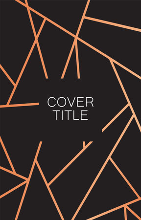Modern flat illustration of an abstract cover letter layout with a bold title, combining creative shapes, vibrant colors, and sleek design to convey professionalism and visual appeal 08のイラスト素材