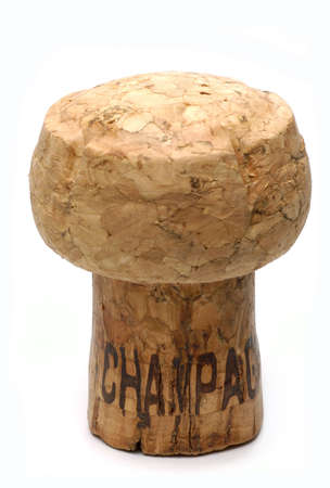 Champagne cork isolatedの写真素材