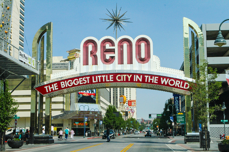 Entrance to Reno during the dayのeditorial素材