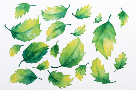 Art watercolor background on paper textureの写真素材