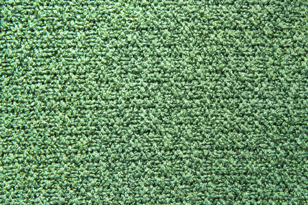 Green Wool Texture Background Close-upの写真素材