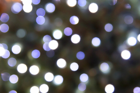 Abstract circular bokeh background of Christmaslight close up