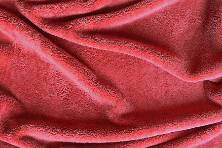 Dark red towel background texture close upの写真素材