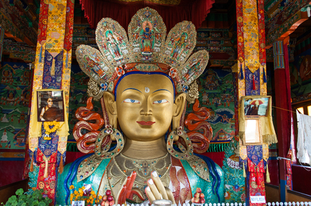 Maitreya Buddha, Ladakh, Indiaのeditorial素材