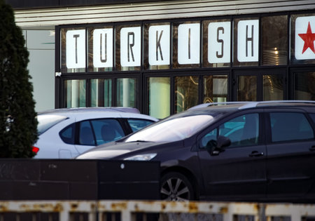 Bucharest, Romania - January 21, 2021: Turkish Kitchen Bucharest restaurant in the north of Bucharest. This image is for editorial use only.のeditorial素材