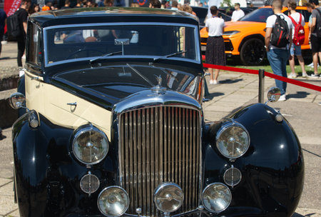 Bucharest, Romania - May 20, 2022: A black 1948 Bentley Mark VI car. This image is for editorial use only.のeditorial素材