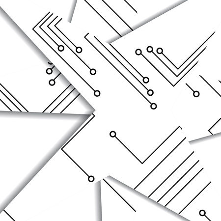Circuit board illustrationのイラスト素材