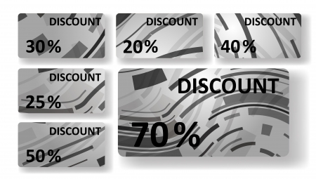 Abstract discount cardsのイラスト素材