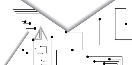 Circuit board illustrationのイラスト素材