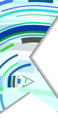 Abstract illustration, colorful digital composition.のイラスト素材