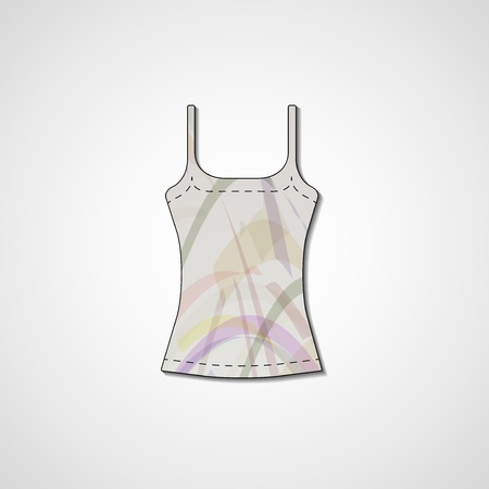 Abstract illustration on singlet, template editable.のイラスト素材