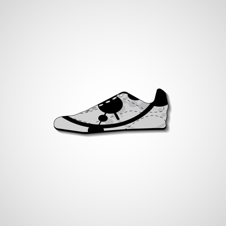 Abstract illustration on sneakers, template editable.のイラスト素材