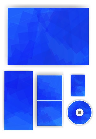 Stationery set for your design, colorful digital Illustration.のイラスト素材