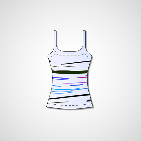 Abstract illustration on singlet, template editable.のイラスト素材